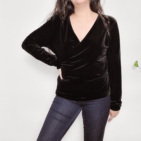 Mercantile By J Crew Velvet Blouse 